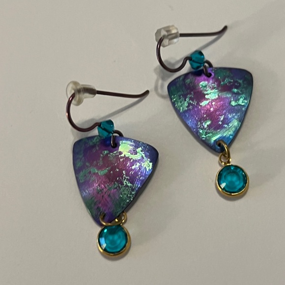 Jewelry - 🩵3/$15 Jewelry- Purple and Teal Earrings